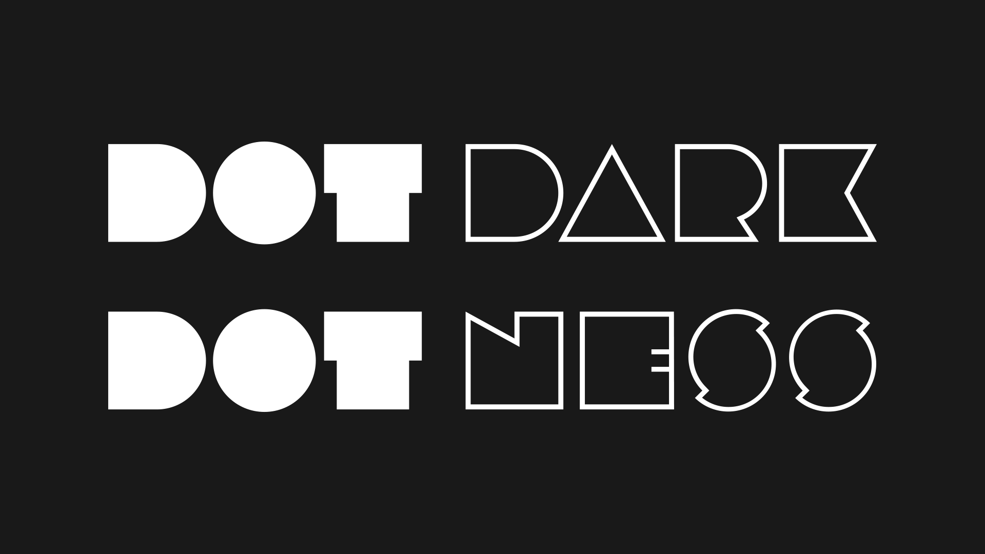 The standard dot.darkness logo